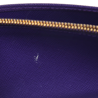 Prada Saffiano Metal Oro Chain Wallet Viola 9 of 13