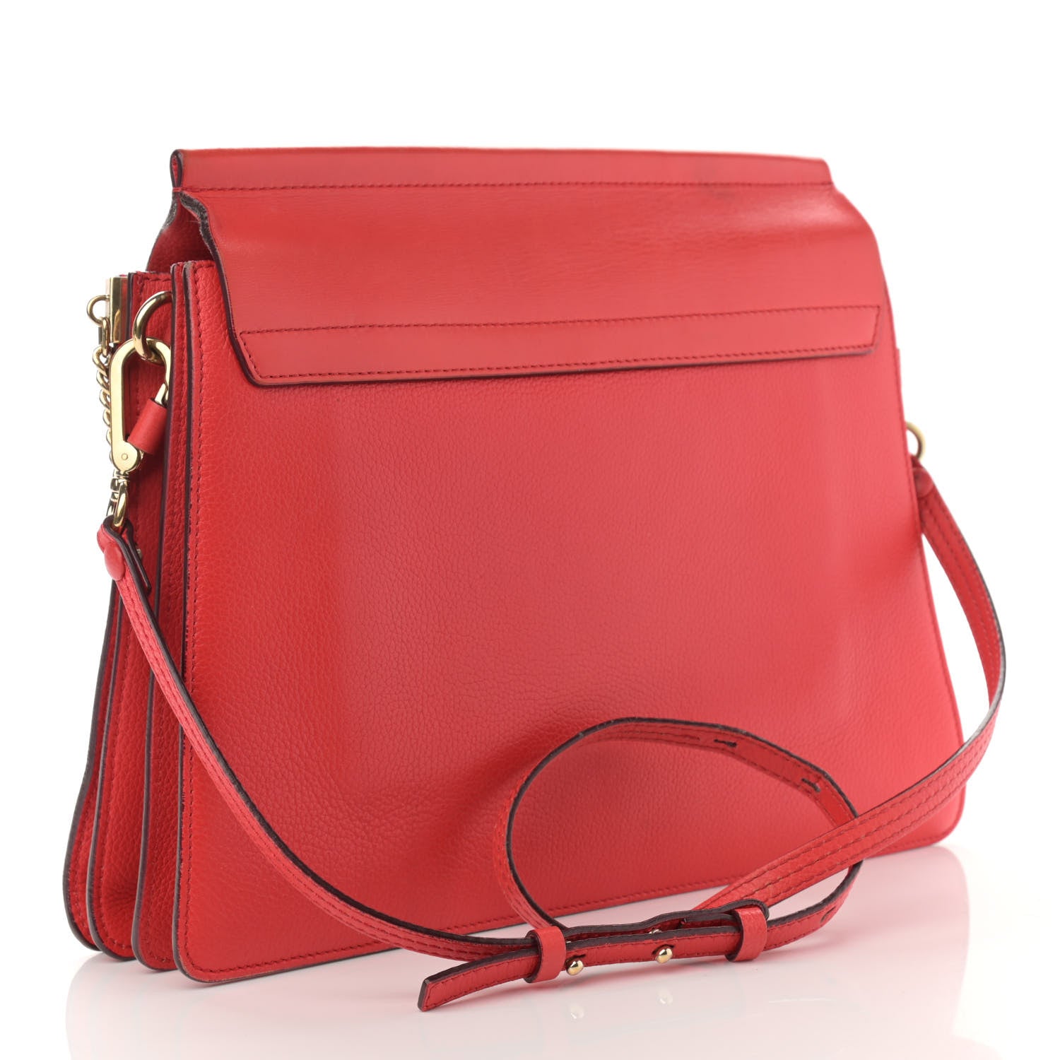 Chloe Calfskin Medium Faye Shoulder Bag Red 2 of 12