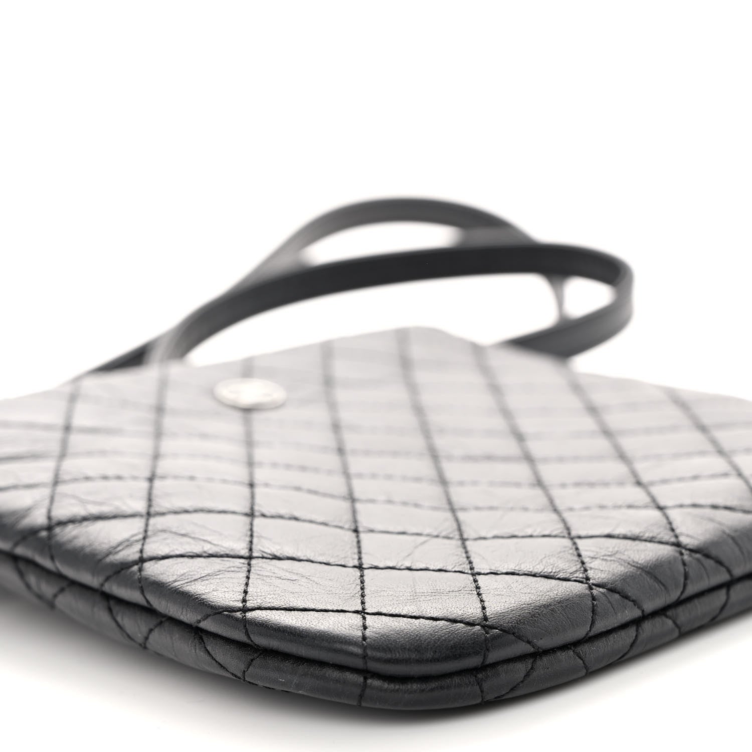 Chanel Aged Calfskin Quilted Crossbody Bag Black 8 of 9