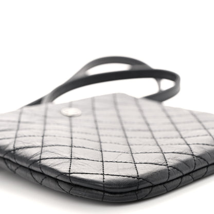 Chanel Aged Calfskin Quilted Crossbody Bag Black 8 of 9
