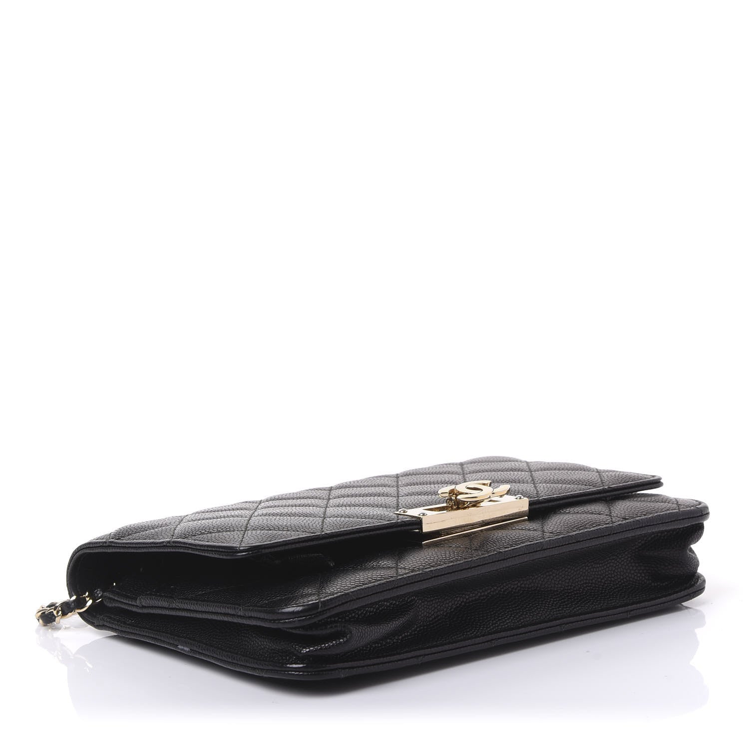 Chanel Caviar Quilted Golden Class Wallet On Chain WOC Black 3 of 10
