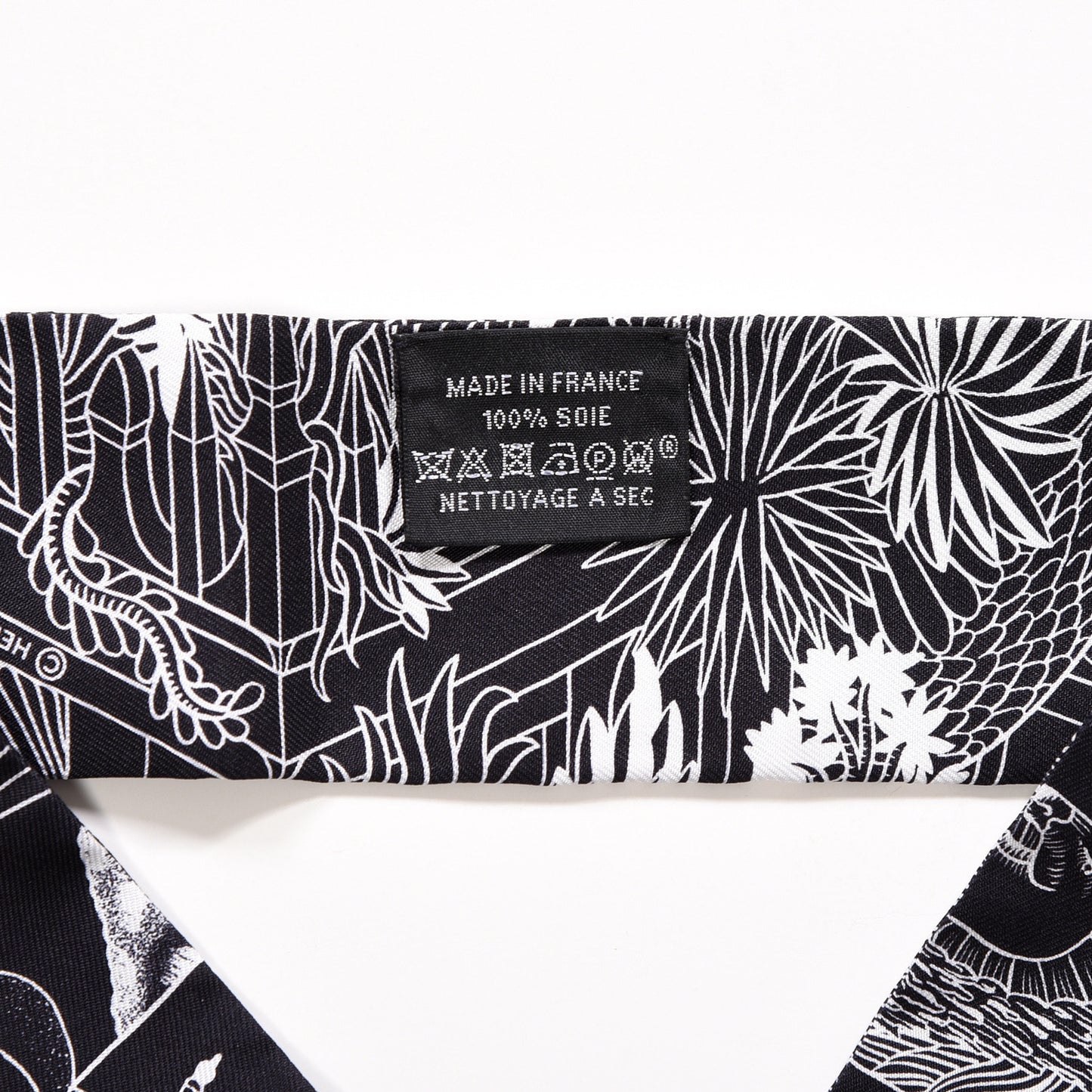 Silk Animapolis Twilly Black White