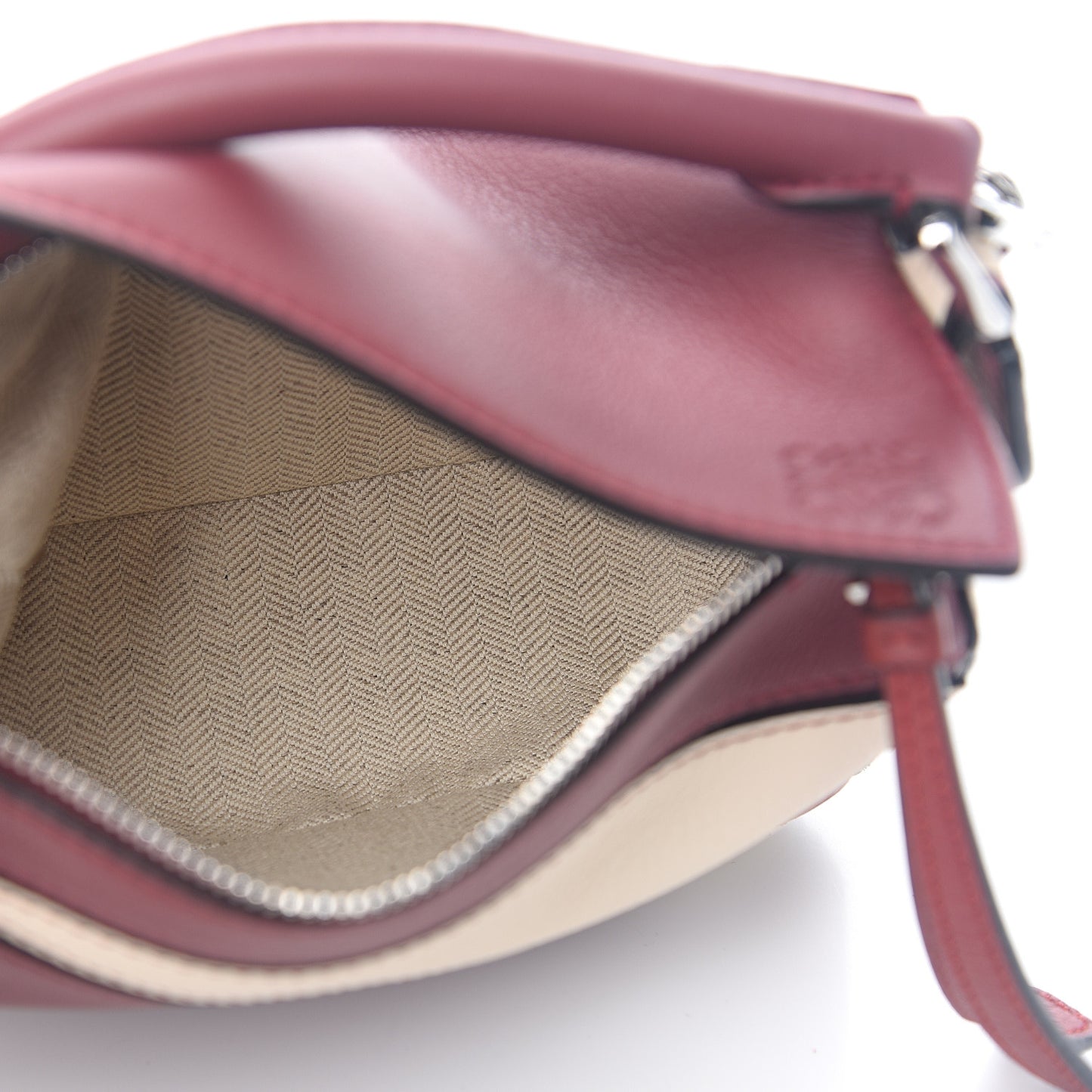 Calfskin Mini Puzzle Bag Wine Garnet