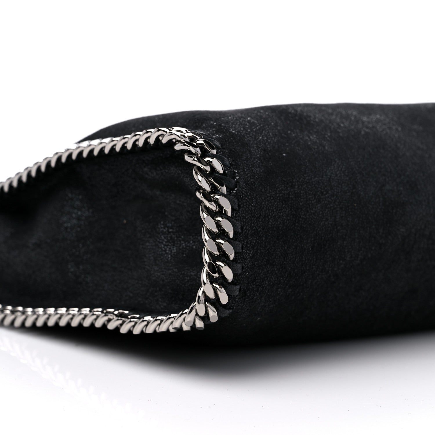 Stella McCartney Shaggy Deer Falabella Fold Over Tote Black 9 of 10