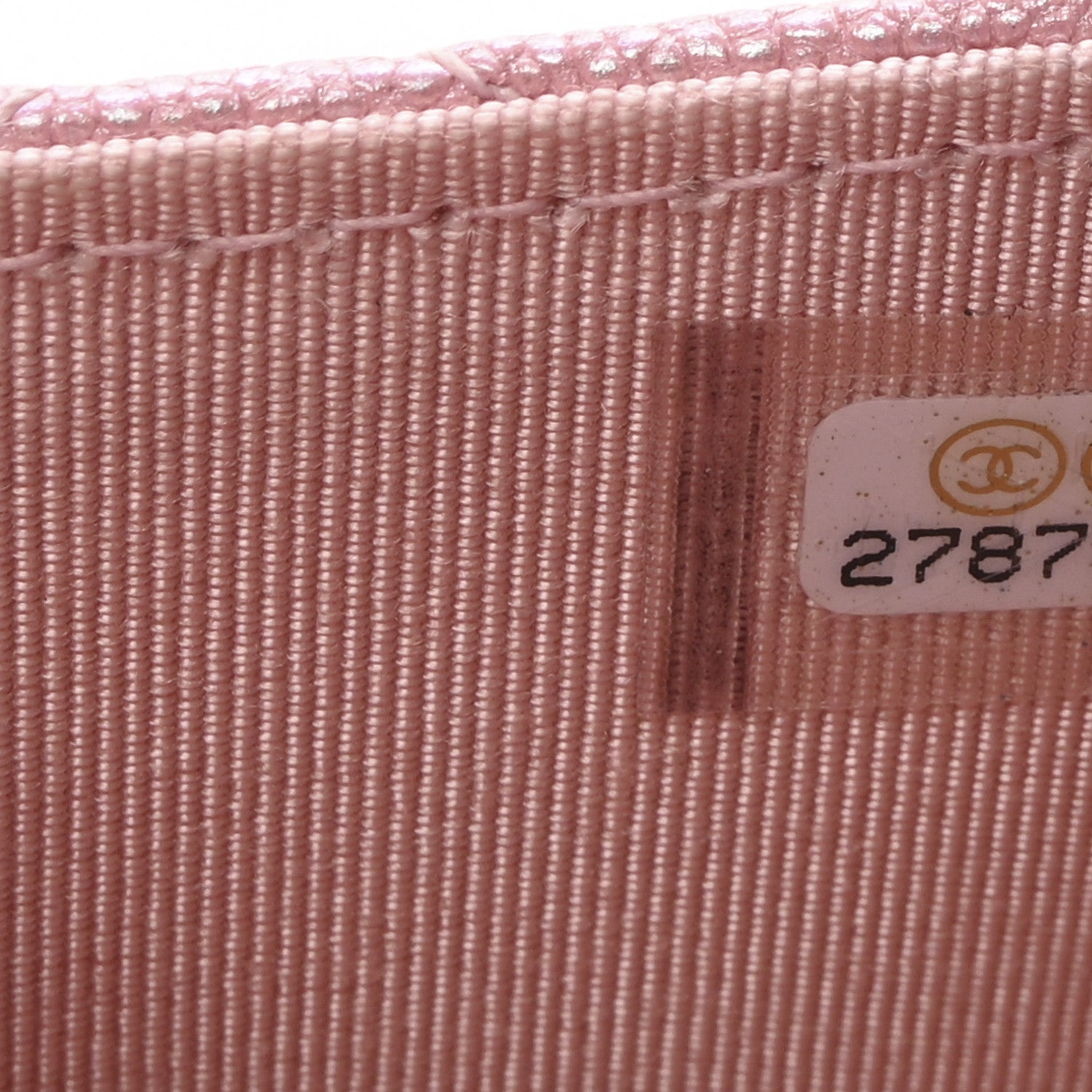 Chanel Iridescent Caviar Quilted Flap Card Holder On Chain Pink 8 of 11