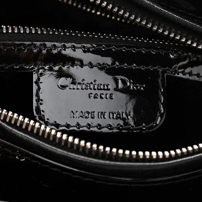 Christian Dior Patent Cannage Medium Lady Dior Black 6 of 12