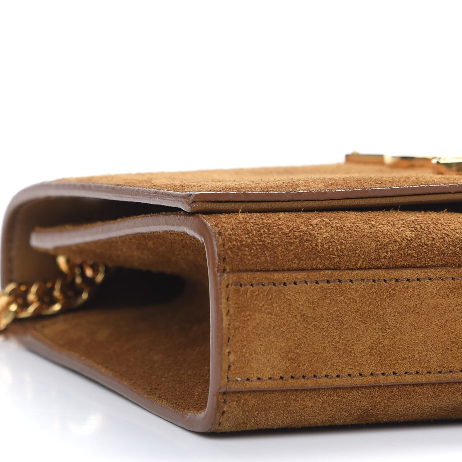 Saint Laurent Suede Small Classic Monogram Kate Tassel Satchel Light Ochre 7 of 9