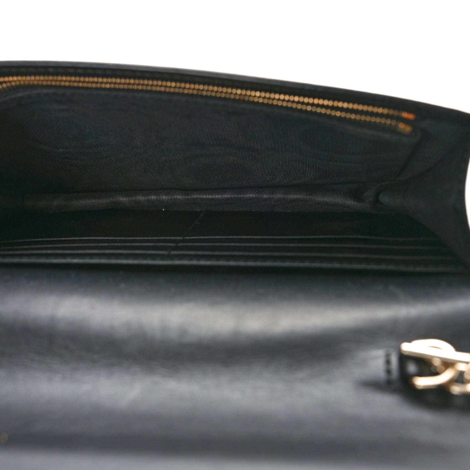 Gucci Guccissima Signature Bowy Chain Wallet Black 5 of 11