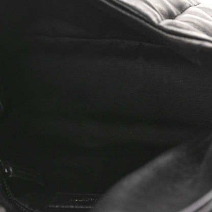 Saint Laurent Lambskin Quilted Monogram Monochrome Small Loulou Puffer Chain Satchel Black 5 of 8
