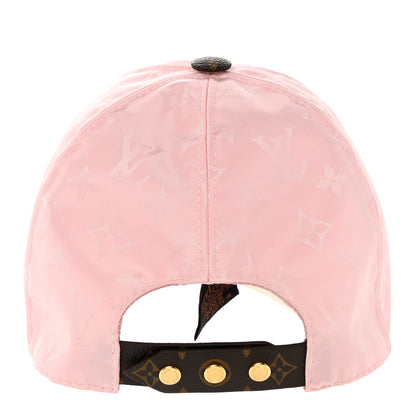 Louis Vuitton Polyester Silk Monogram LV Get Ready Cap M Pink 5 of 11
