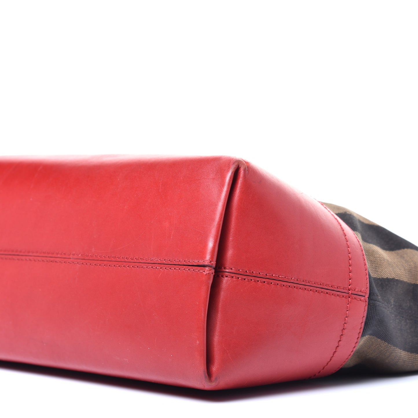 Pequin Cuoio Vegetale Medium Roll Tote Tobacco Rosso Blue Mirto Miele