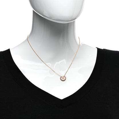 Cartier 18K Pink Gold Diamond Pink Opal XS Amulette de Cartier Pendant Necklace 2 of 4