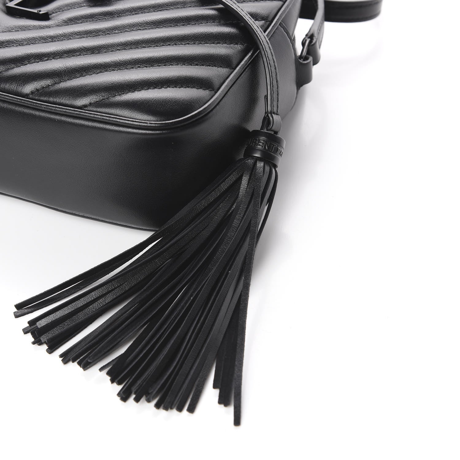 Saint Laurent Calfskin Matelasse Monogram Lou Camera Bag Black 10 of 14