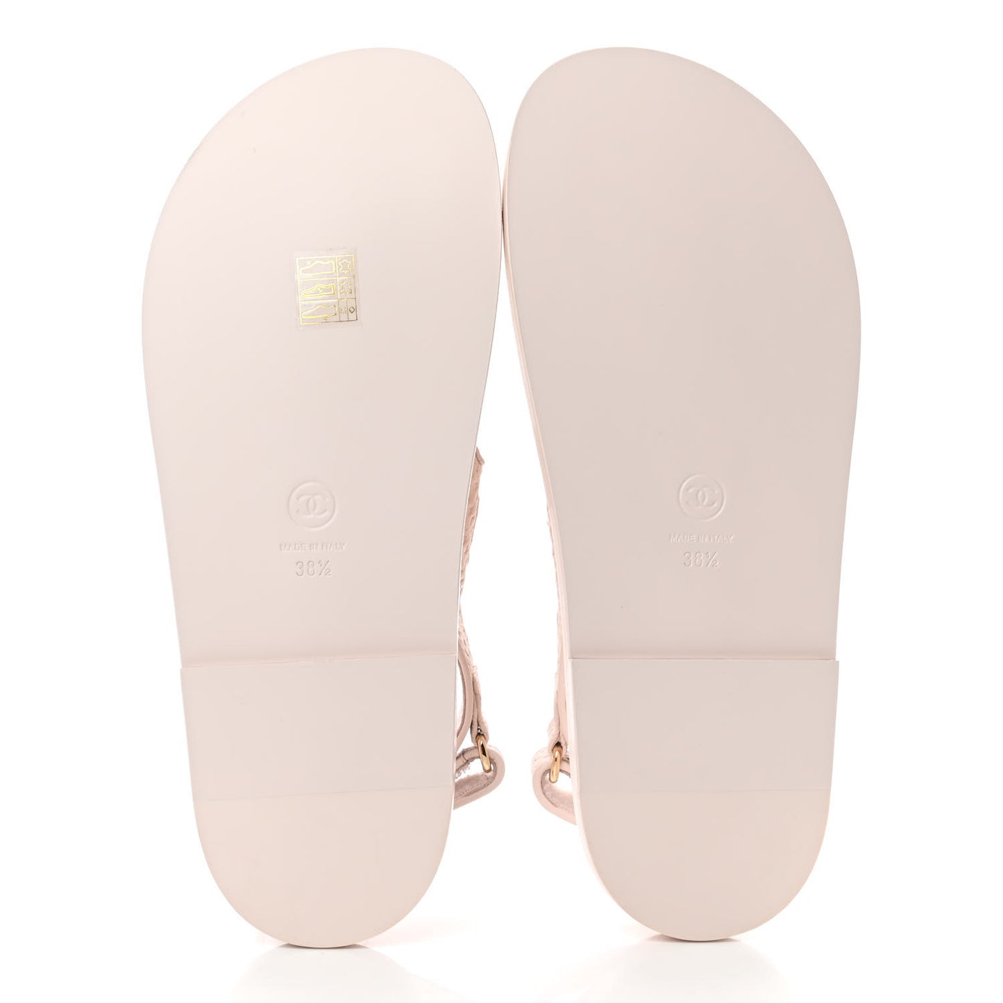 Calfskin Printed Velcro Dad Sandals 38.5 Pink