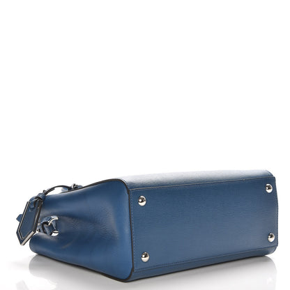 Fendi Vitello Elite Petite 2Jours Tote Blue Cobalto 5 of 9