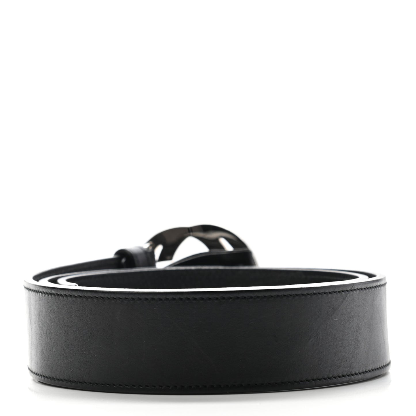 Calfskin Interlocking G Belt 95 38 Black