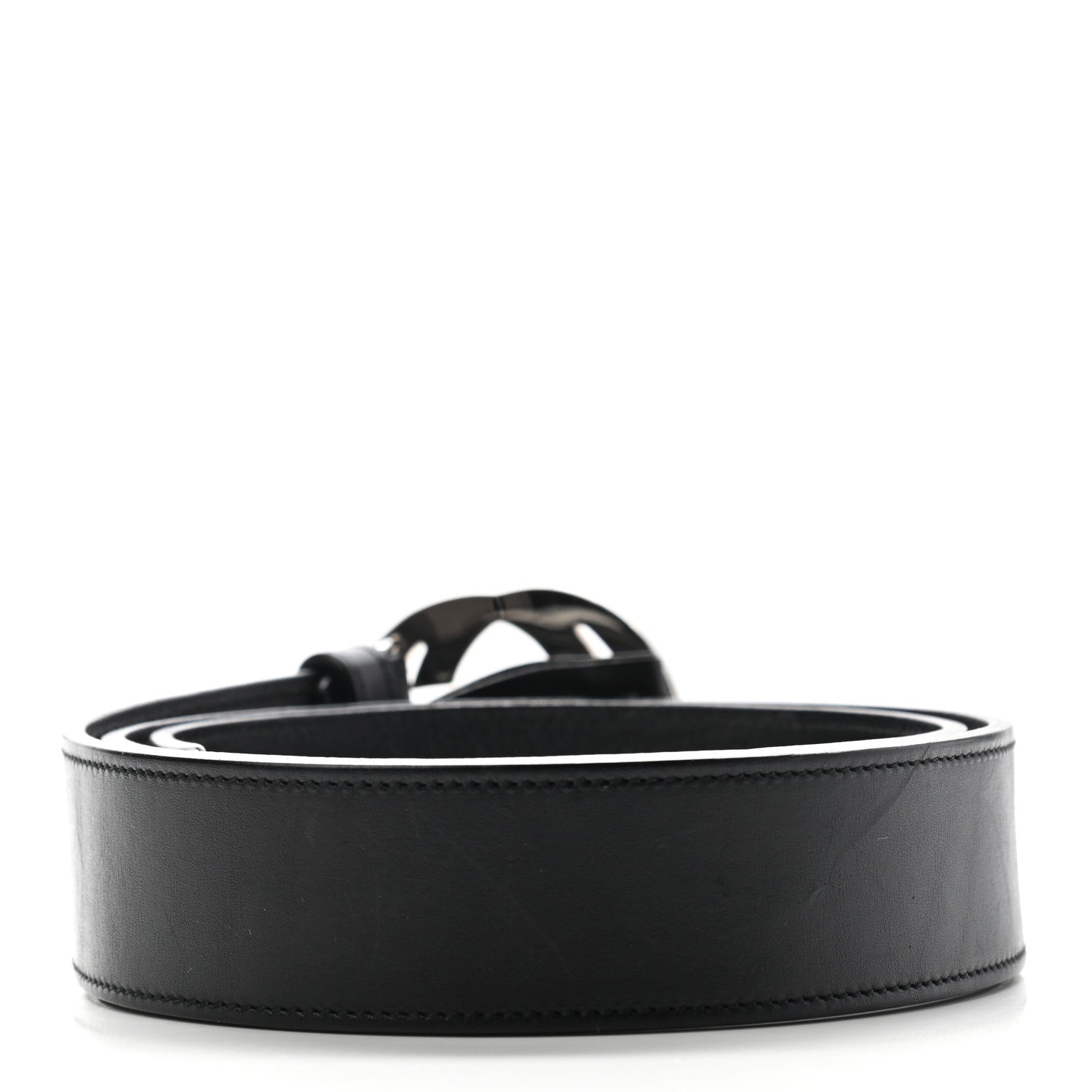 Gucci Calfskin Interlocking G Belt 95 38 Black 2 of 9