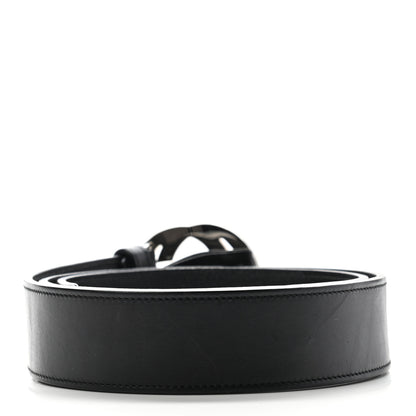 Gucci Calfskin Interlocking G Belt 95 38 Black 2 of 9