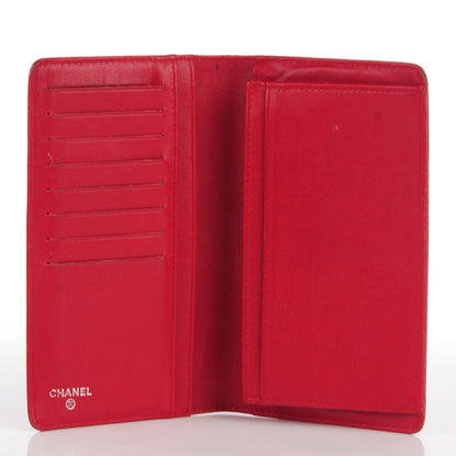 Chanel Caviar Timeless CC Yen Wallet Red 5 of 8