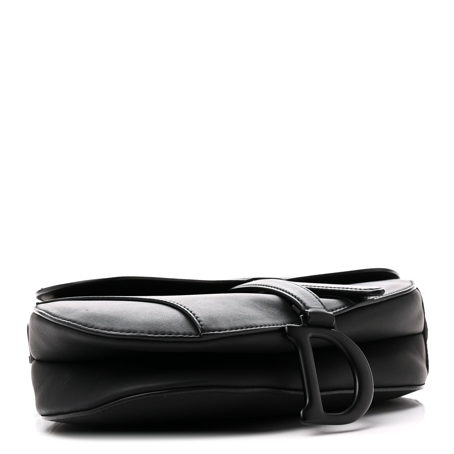 Christian Dior Ultra Matte Calfskin Saddle Bag Black 4 of 11