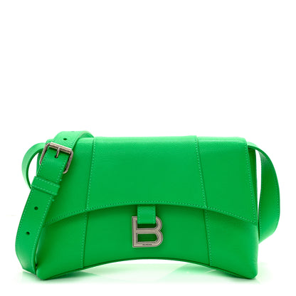 Balenciaga Grained Calfskin XS Downtown Shoulder Bag Vivid Green 1 of 10