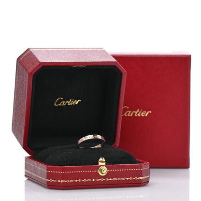 Cartier 18K Pink Gold Diamond 3mm C De Cartier Wedding Band Ring 55 7.25 5 of 5