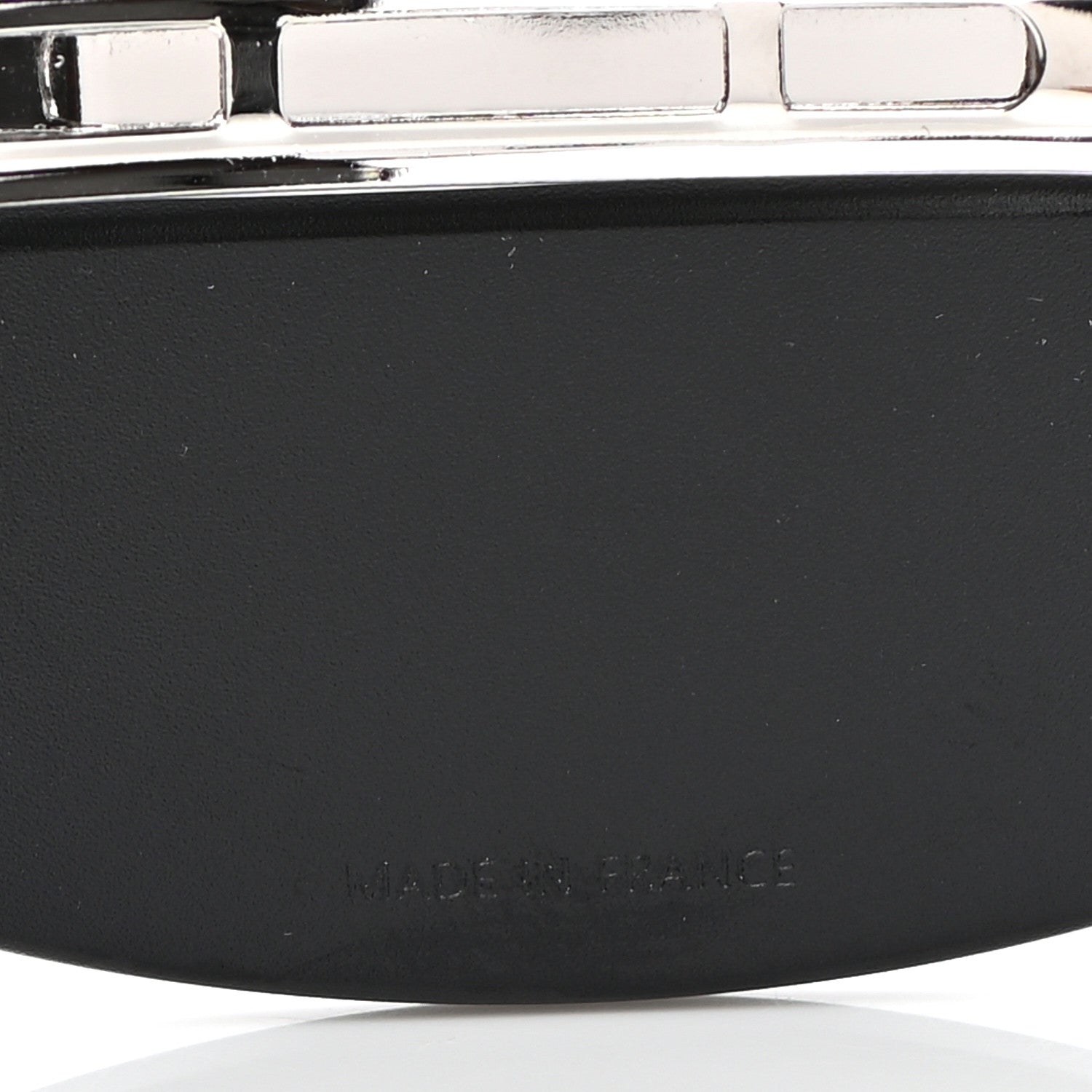 Hermes Aluminium Perforated Chaine d'Ancre Hair Clip Black 4 of 5