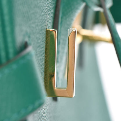 Hermes Epsom Birkin 30 Vert Vertigo 16 of 29