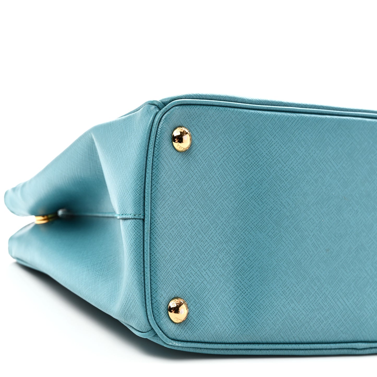 Saffiano Small Galleria Double Zip Tote Turchese