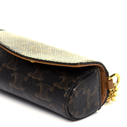 Celine Triomphe Canvas Lipstick Case Black 8 of 9