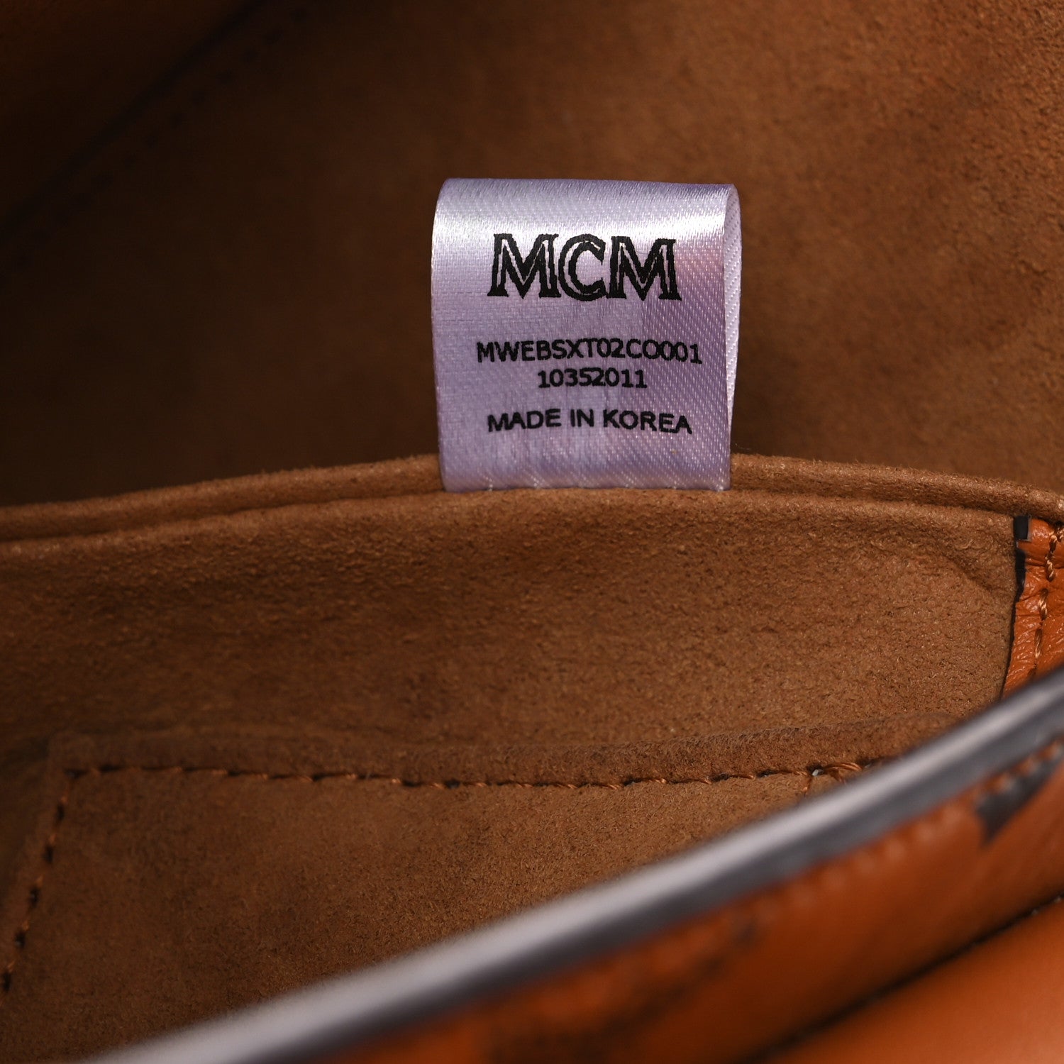 MCM Visetos Small Tracy Shoulder Bag Cognac 7 of 12