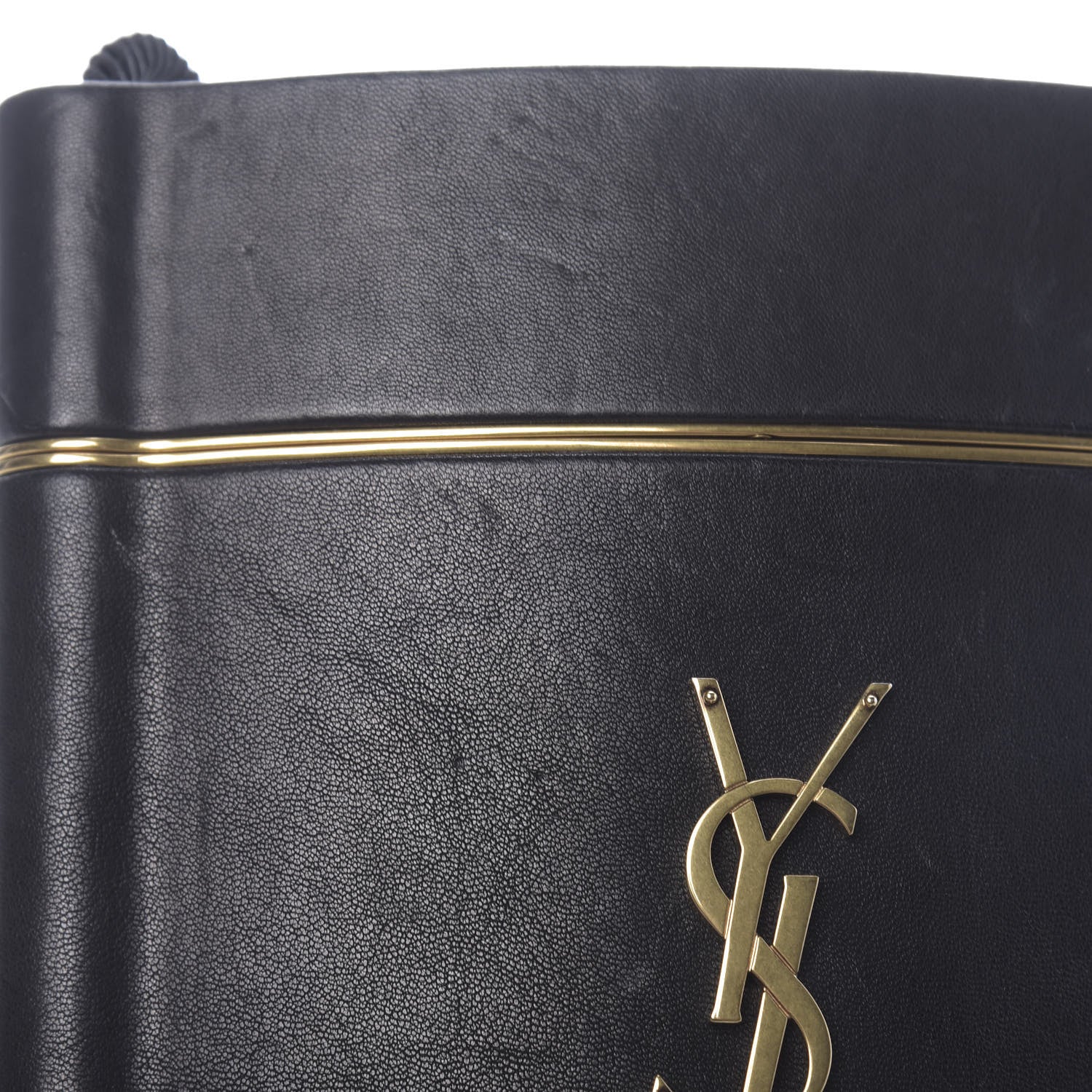Saint Laurent Lambskin Monogram Opyum Tassel Bag Black 9 of 15