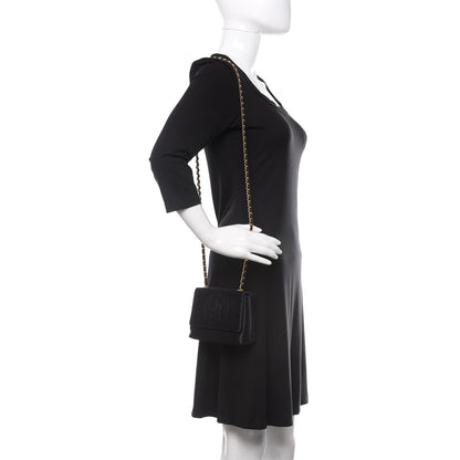 Chanel Satin Camellia Flap Black 3 of 12