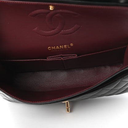 Chanel Lambskin Quilted Medium Double Flap Black 5 of 10