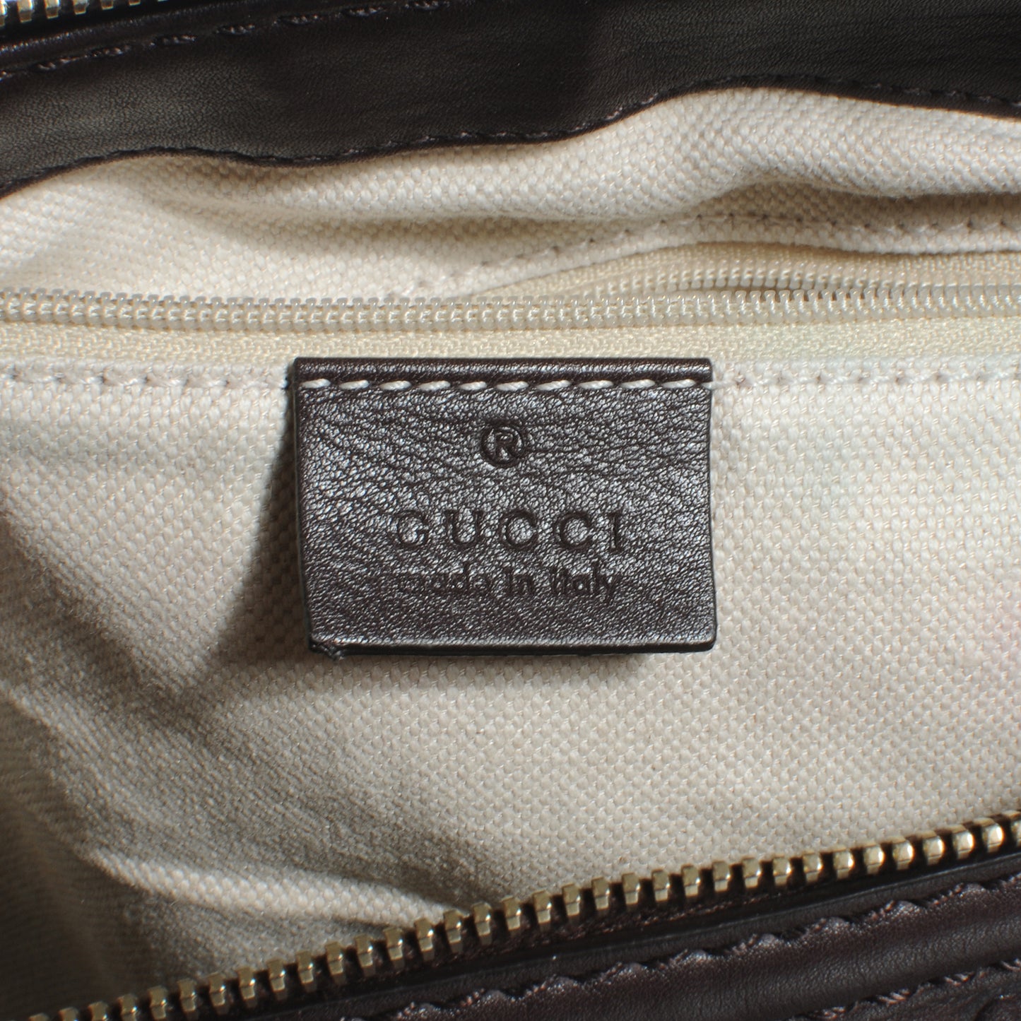 Guccissima Large Sukey Top Handle Bag Dark Brown