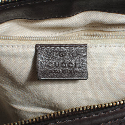Gucci Guccissima Large Sukey Top Handle Bag Dark Brown 7 of 9