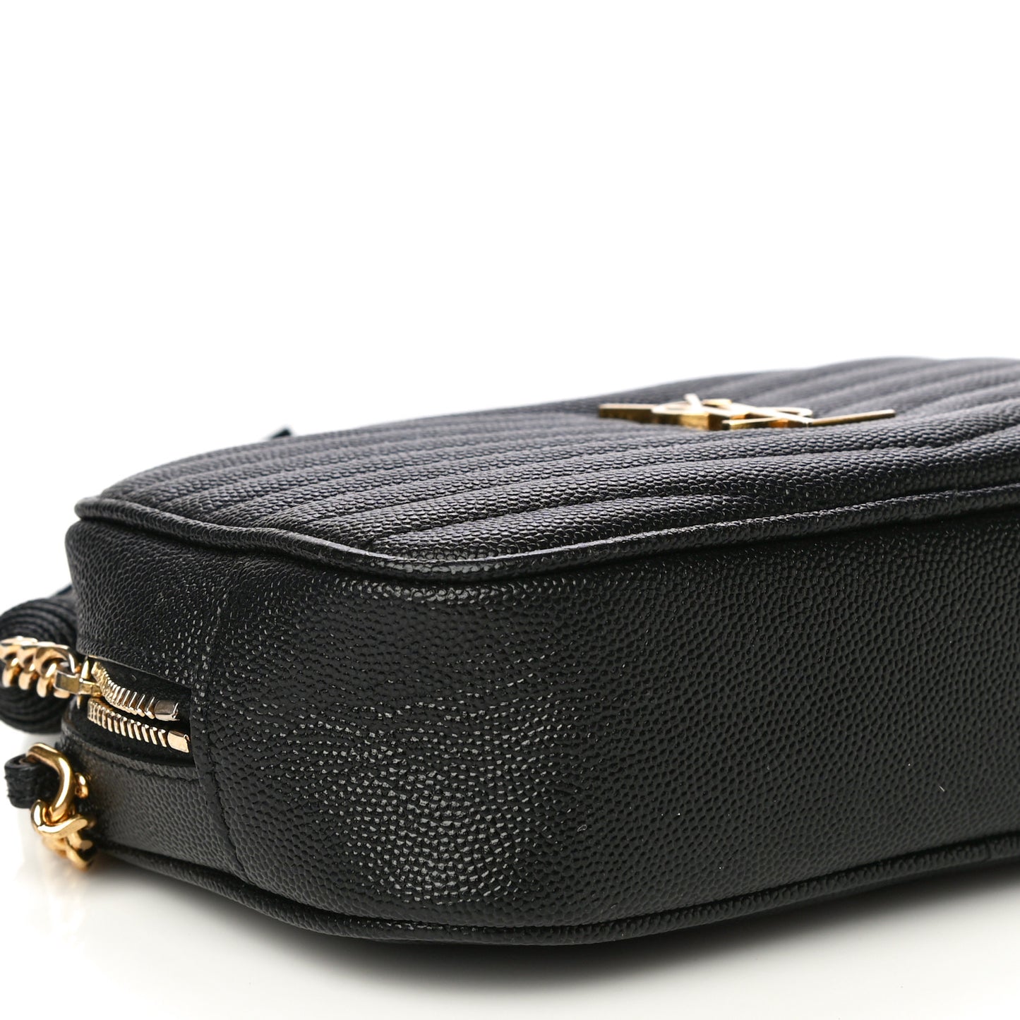 Grain De Poudre Matelasse Monogram Mini Lou Camera Bag Black
