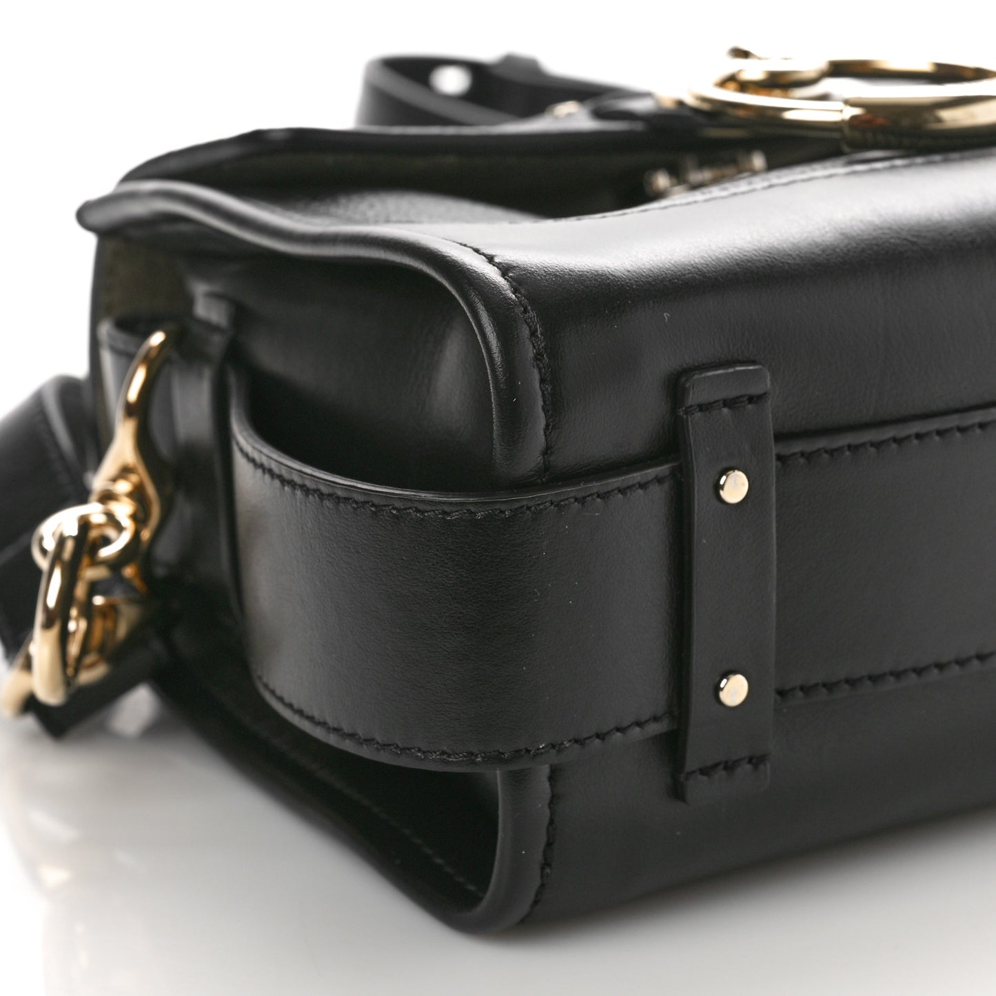 Calfskin Mini Tess Day Bag Black