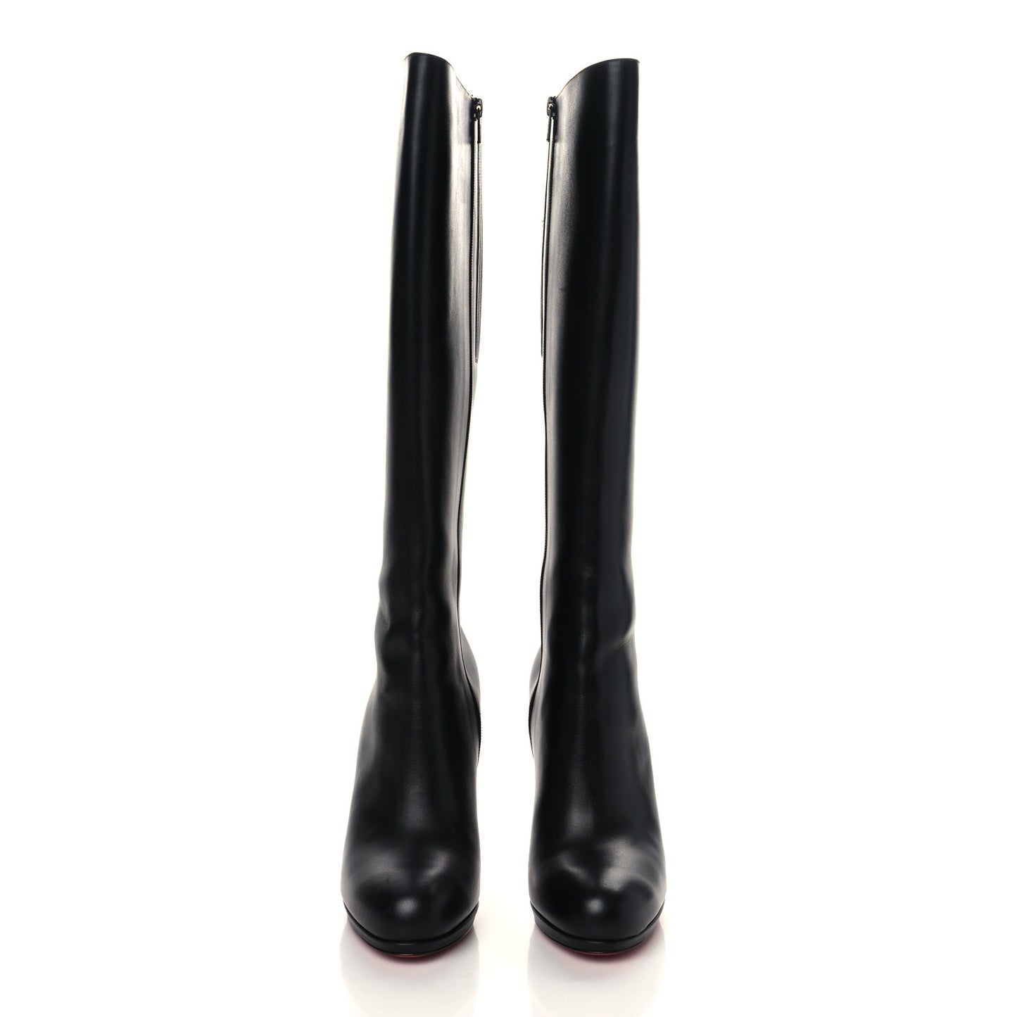 Calfskin Botalili 120 Tall Boots 40.5 Black