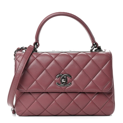 Chanel Lambskin Quilted Small Trendy CC Flap Dual Handle Bag Pink 1 of 10