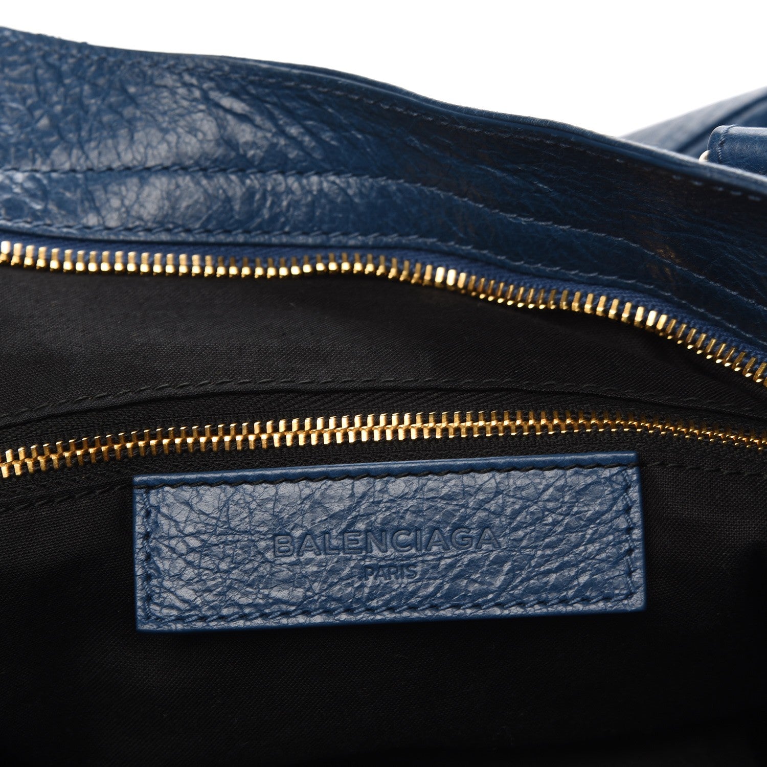 Balenciaga Agneau Classic Gold Hardware Velo Bleu Profond 7 of 8