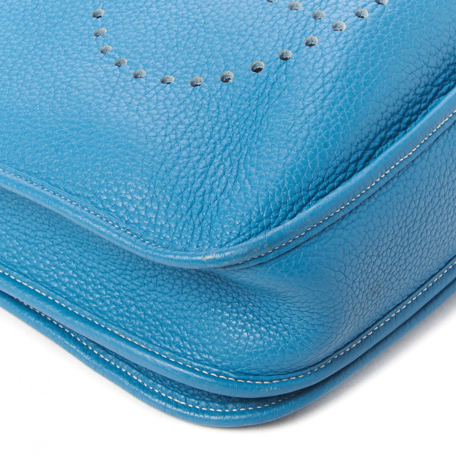 Hermes Taurillon Clemence Evelyne III PM Blue Jean 6 of 10