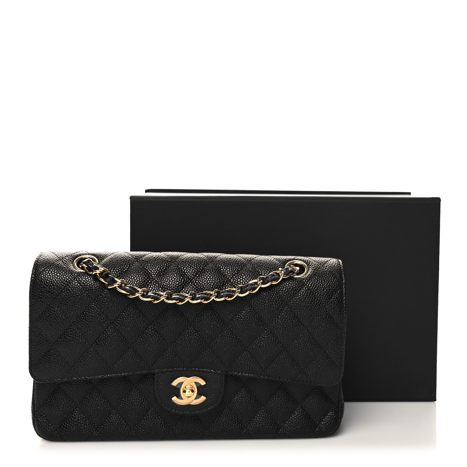 Chanel Caviar Quilted Medium Double Flap Black 3 of 11