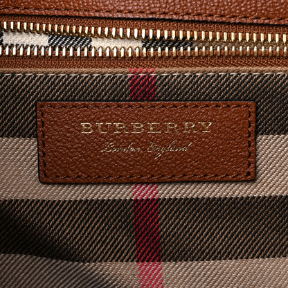 Burberry Soft Grain Calfskin Medium Dashwood Buckle Tote Brown 6 of 17