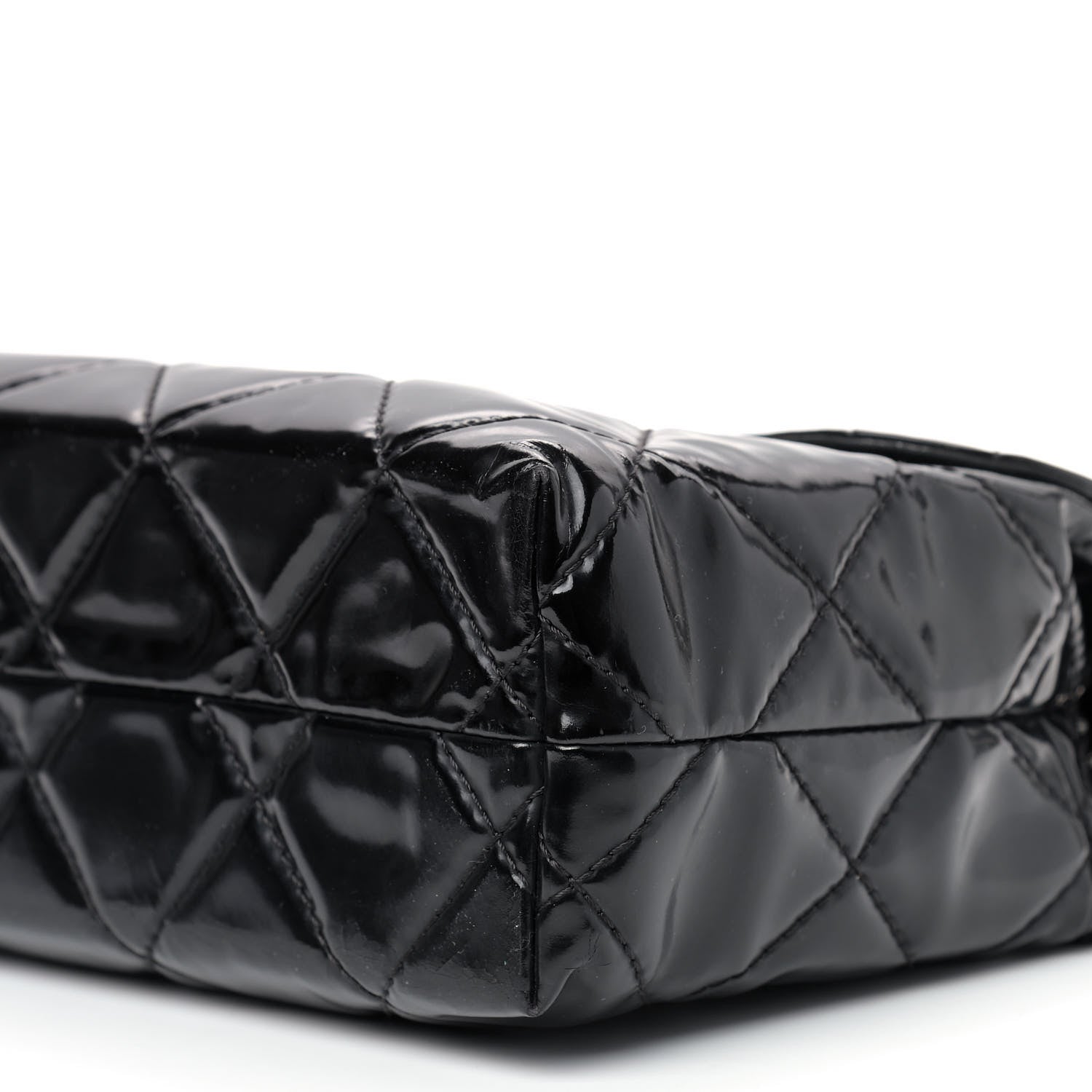 Chanel Vinyl Quilted In the Business Flap Bag Black 10 of 10