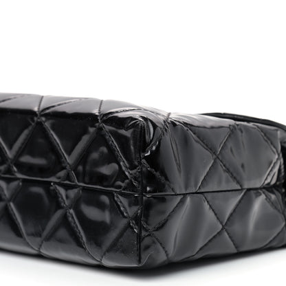 Chanel Vinyl Quilted In the Business Flap Bag Black 10 of 10