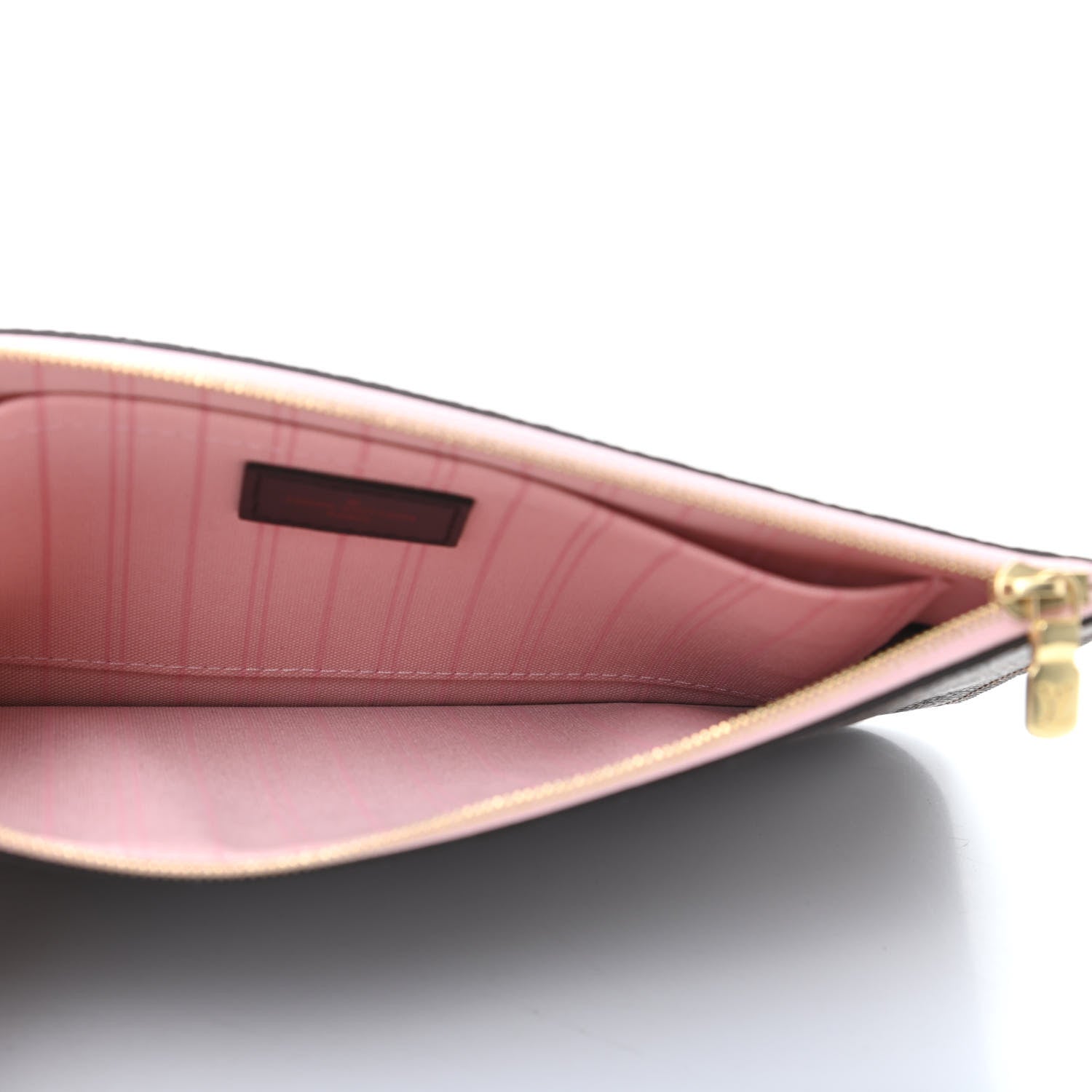 Louis Vuitton Damier Ebene Neverfull MM GM Pochette Rose Ballerine 5 of 7
