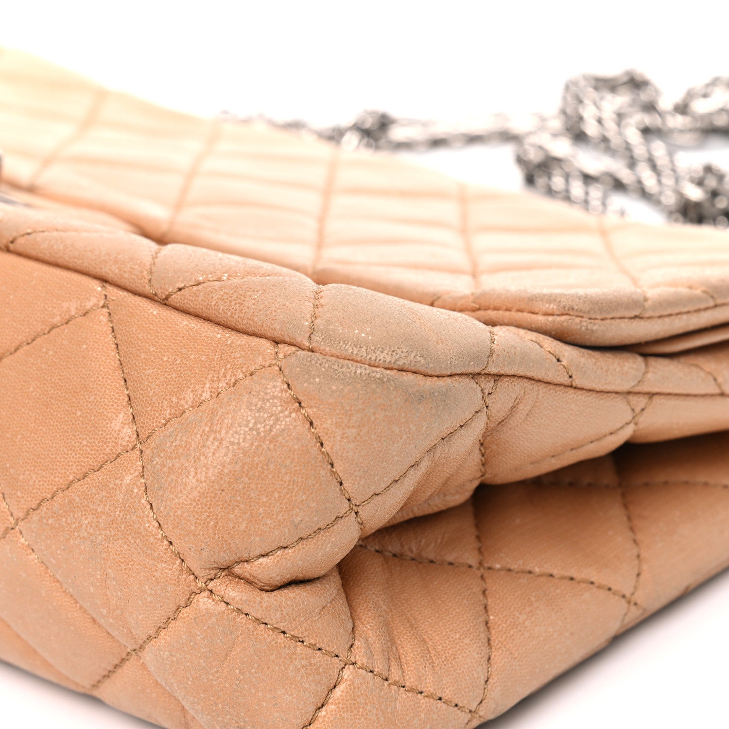Chanel Iridescent Calfskin Quilted 2.55 Reissue 227 Flap Beige 7 of 13