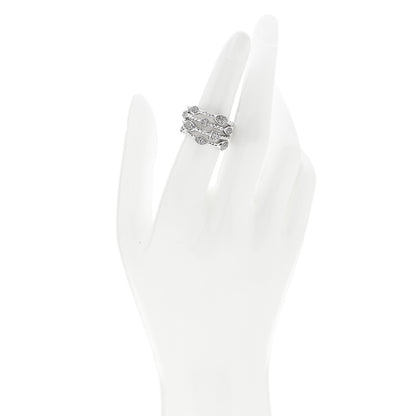 David Yurman Sterling Silver Diamond Confetti 4 Row Ring 52 6 2 of 5