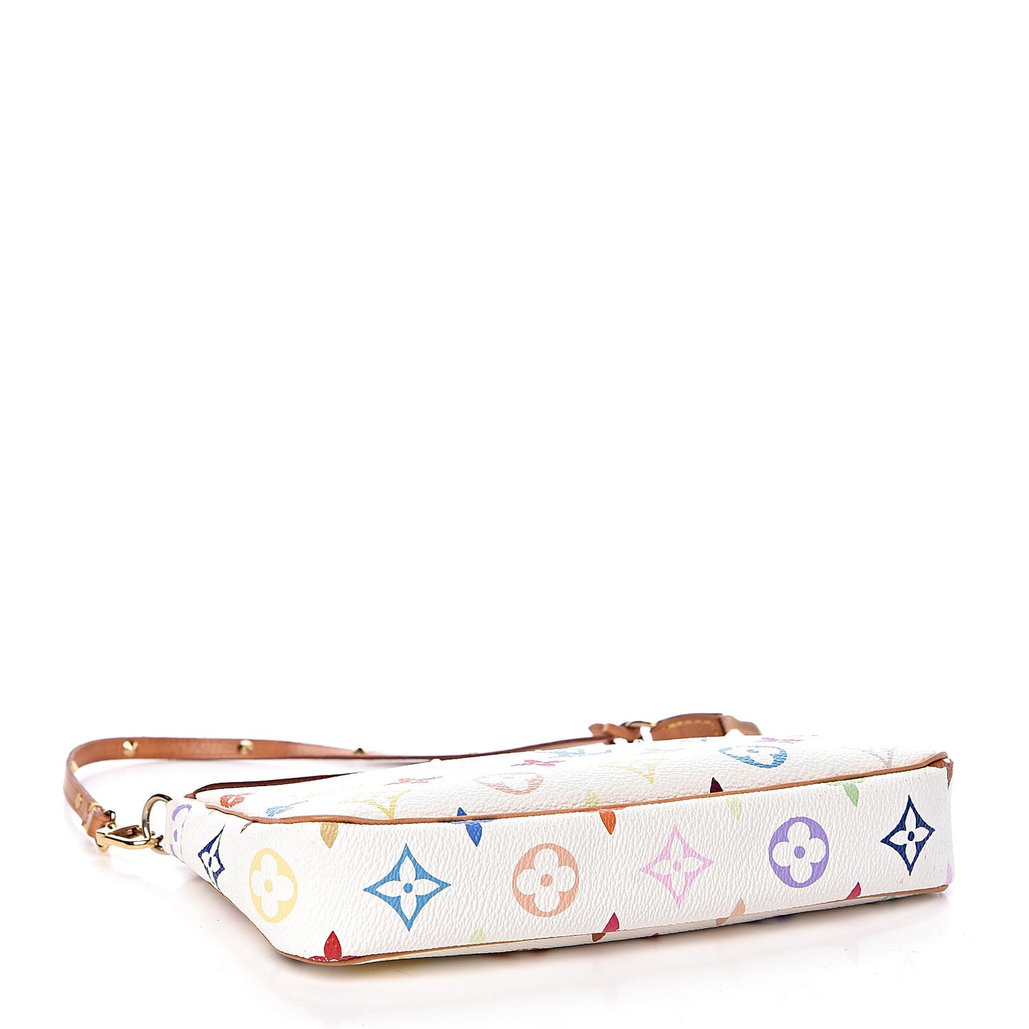 Monogram Multicolor Pochette Accessories White
